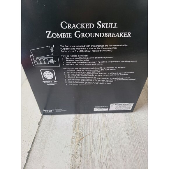 Spirit Halloween NEW cracked skull zombie ground breaker unique prop - Picture 9 of 10